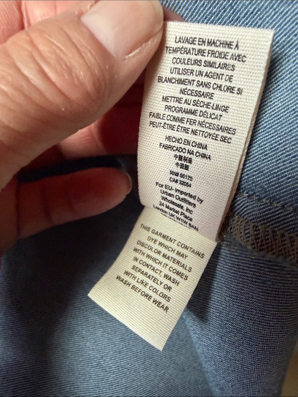 Free People Blue Denim Button-Front Mini Dress - Picture 8 of 13
